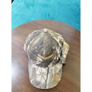 Cadet Hat Cap Mens Camoflauged Adjustable One Size Hunting HD Logo NWT